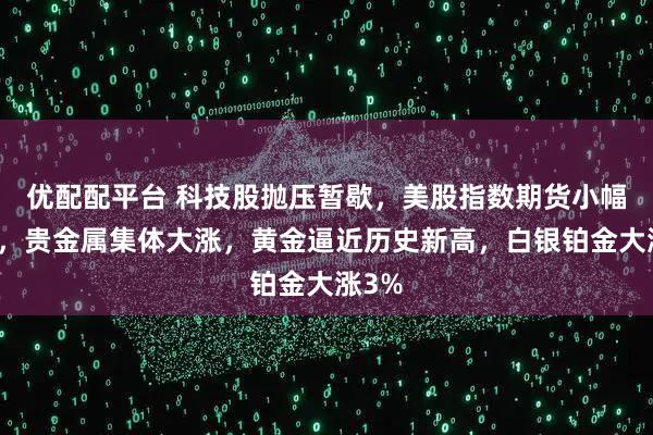 优配配平台 科技股抛压暂歇，美股指数期货小幅回血，贵金属集体大涨，黄金逼近历史新高，白银铂金大涨3%