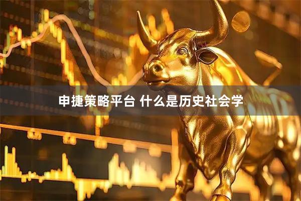 申捷策略平台 什么是历史社会学